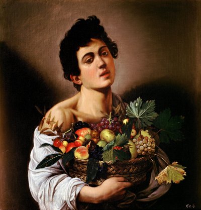 Garçon avec un panier de fruits - Michelangelo Merisi Caravaggio